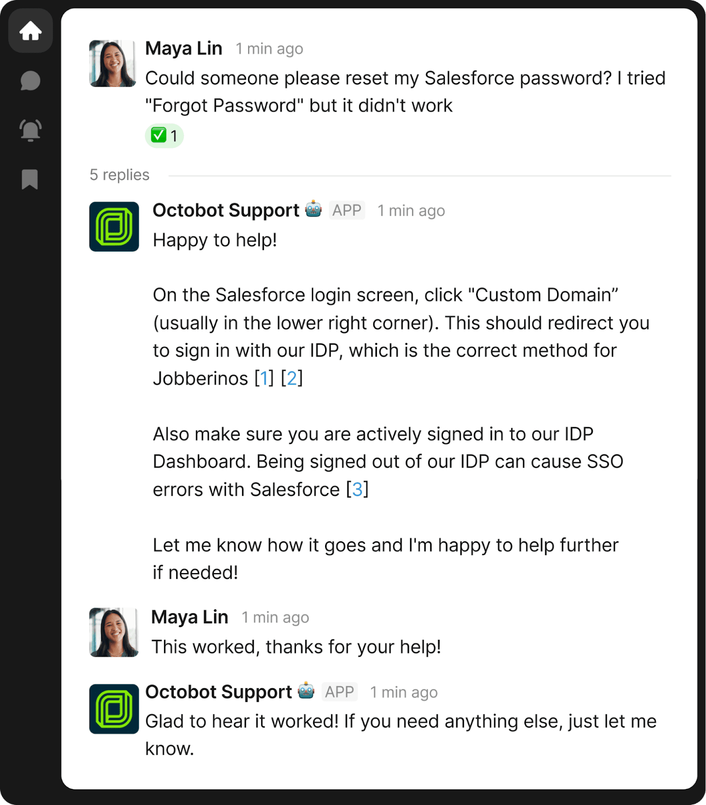 Reset Salesforce Password