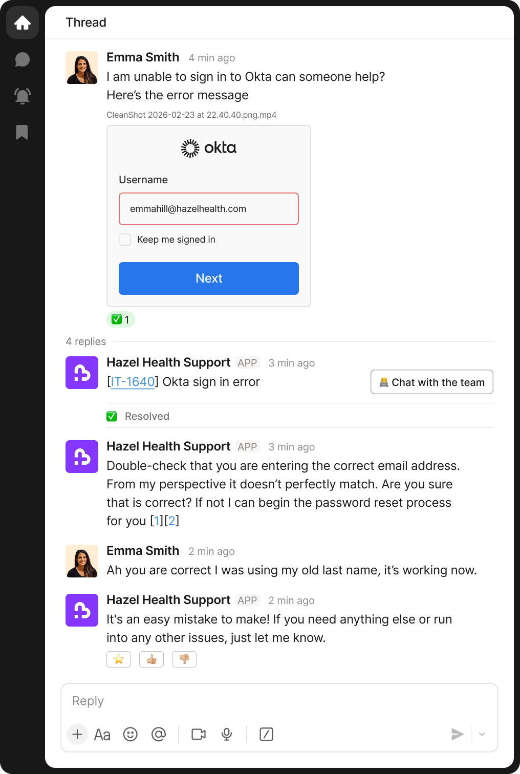 Okta Sign In Error