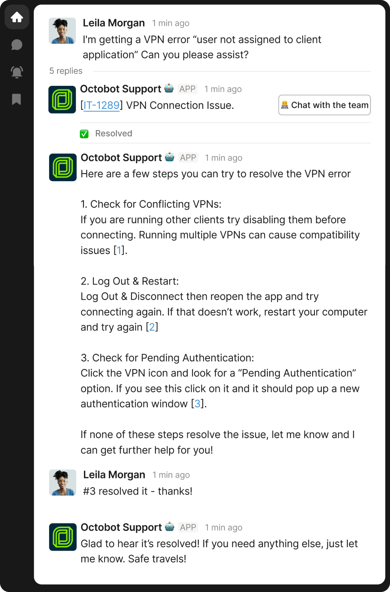Octobot Support: VPN Error