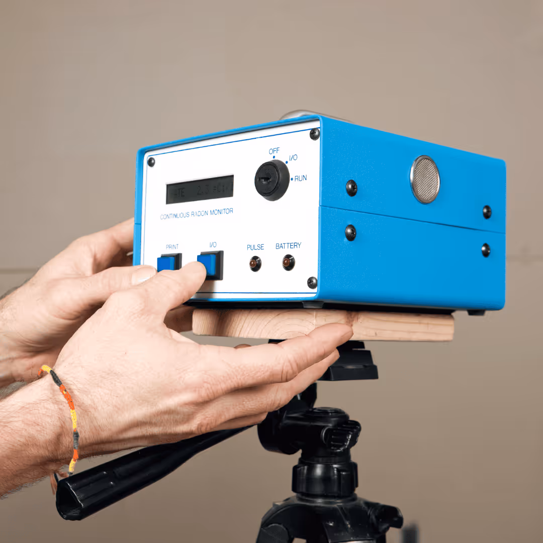 radon testing machine