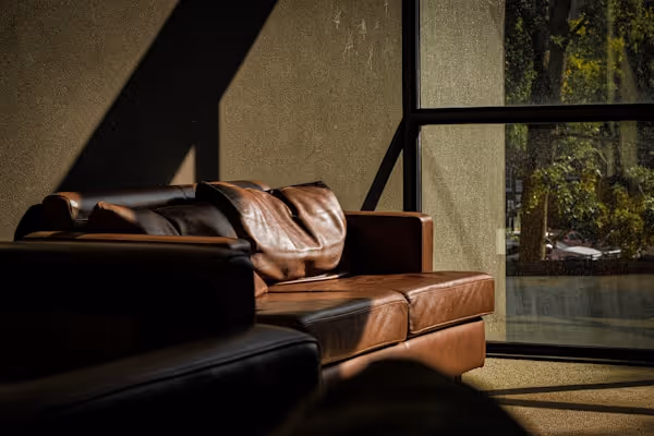 Sofa soaking in all September sun.