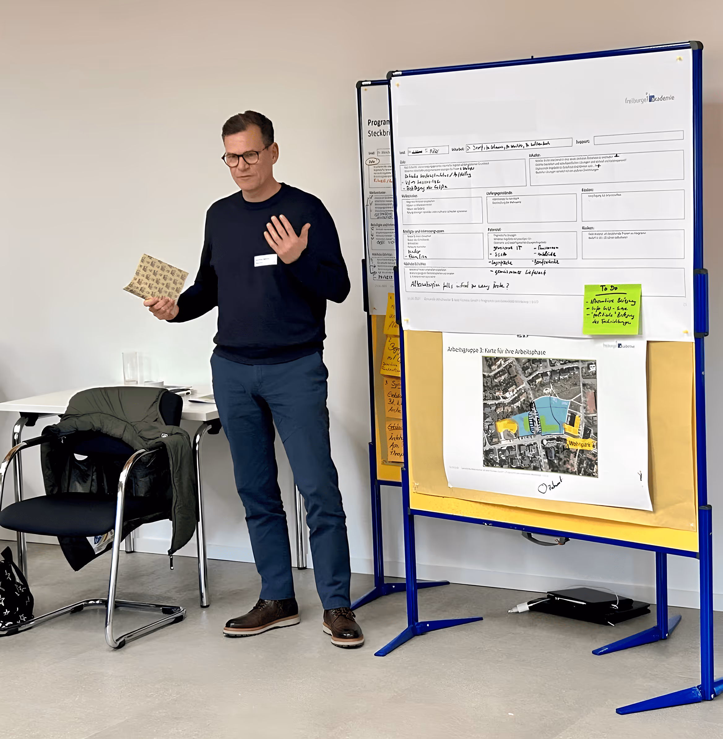 Stephan in einem Seminar.