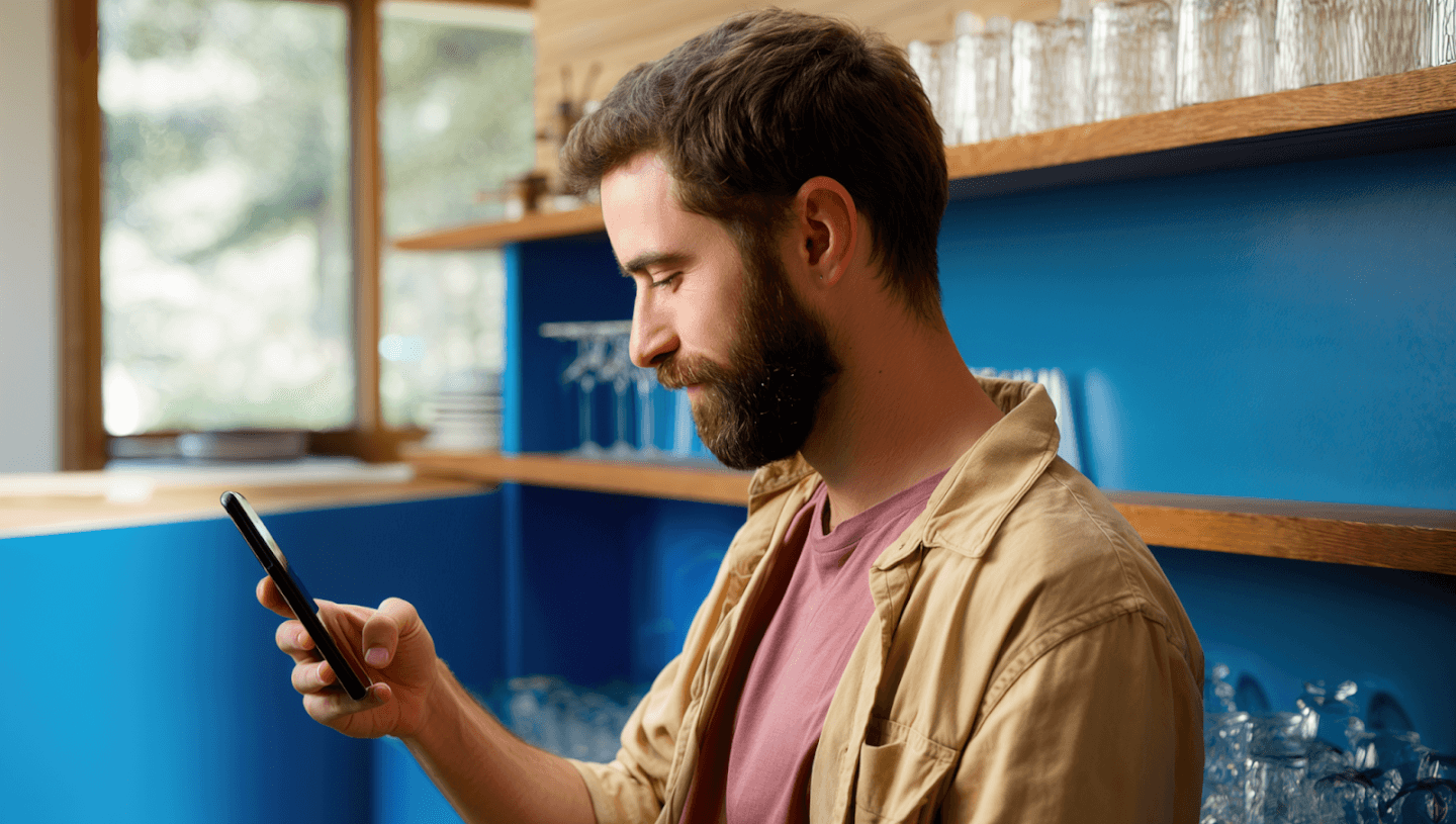 bearded barista