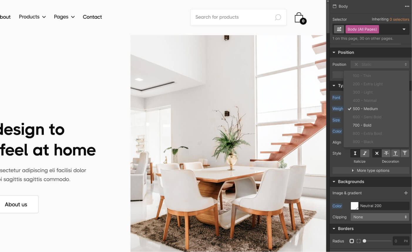 Typography - Shopkeeper X Webflow Template