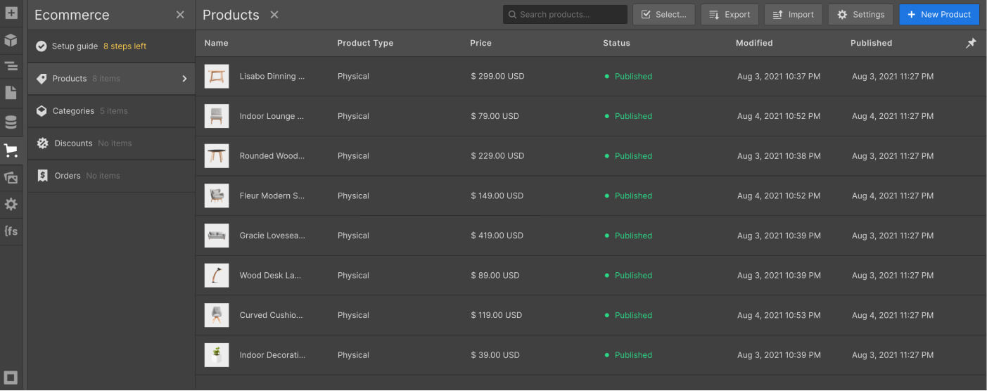 eCommerce Collection - Shopkeeper X Webflow Template