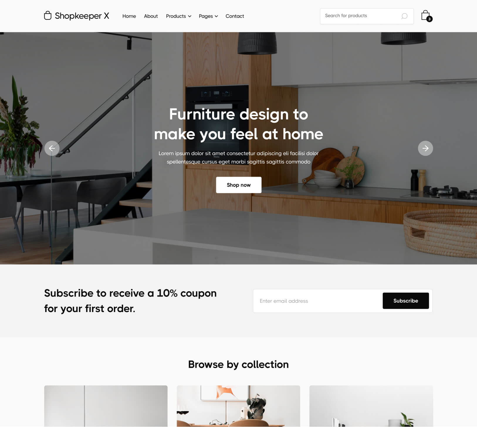 Home V3 - Shopkeeper X Webflow Template