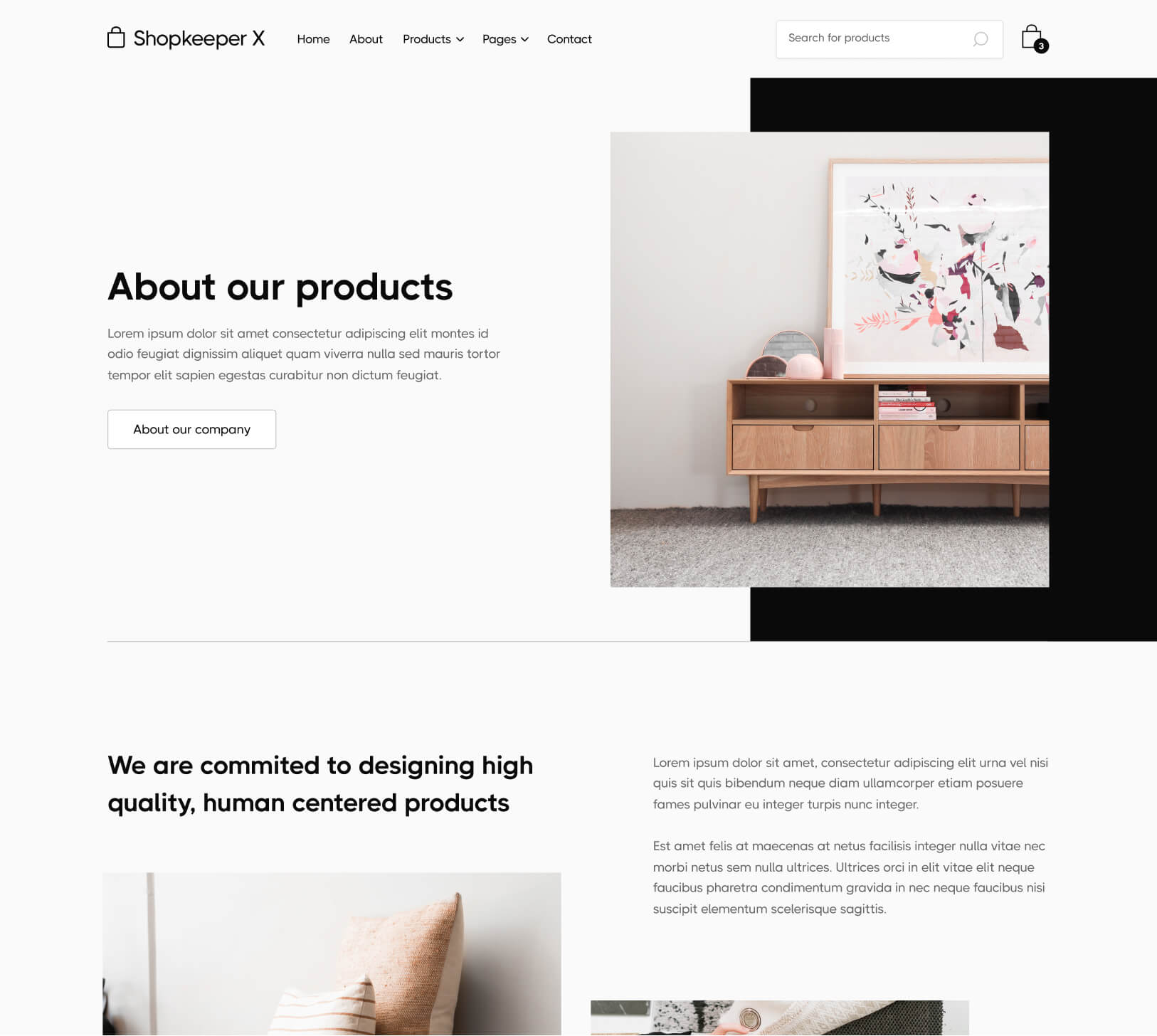 About - Shopkeeper X Webflow Template
