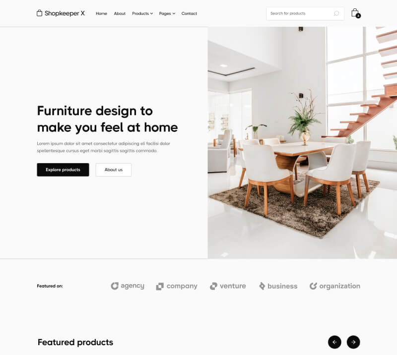 Home V2 Page - Shopkeeper X Webflow Template