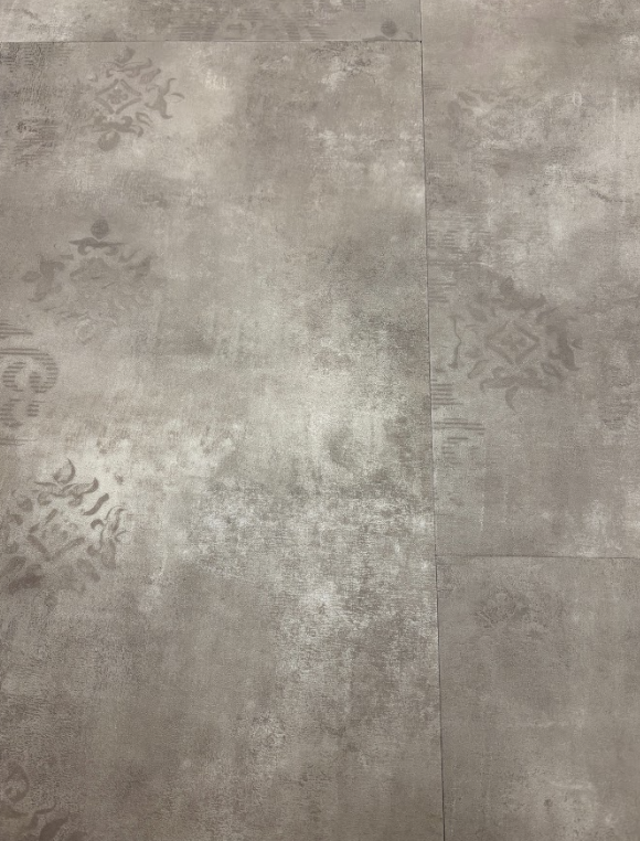 Stenciled Concrete Linen