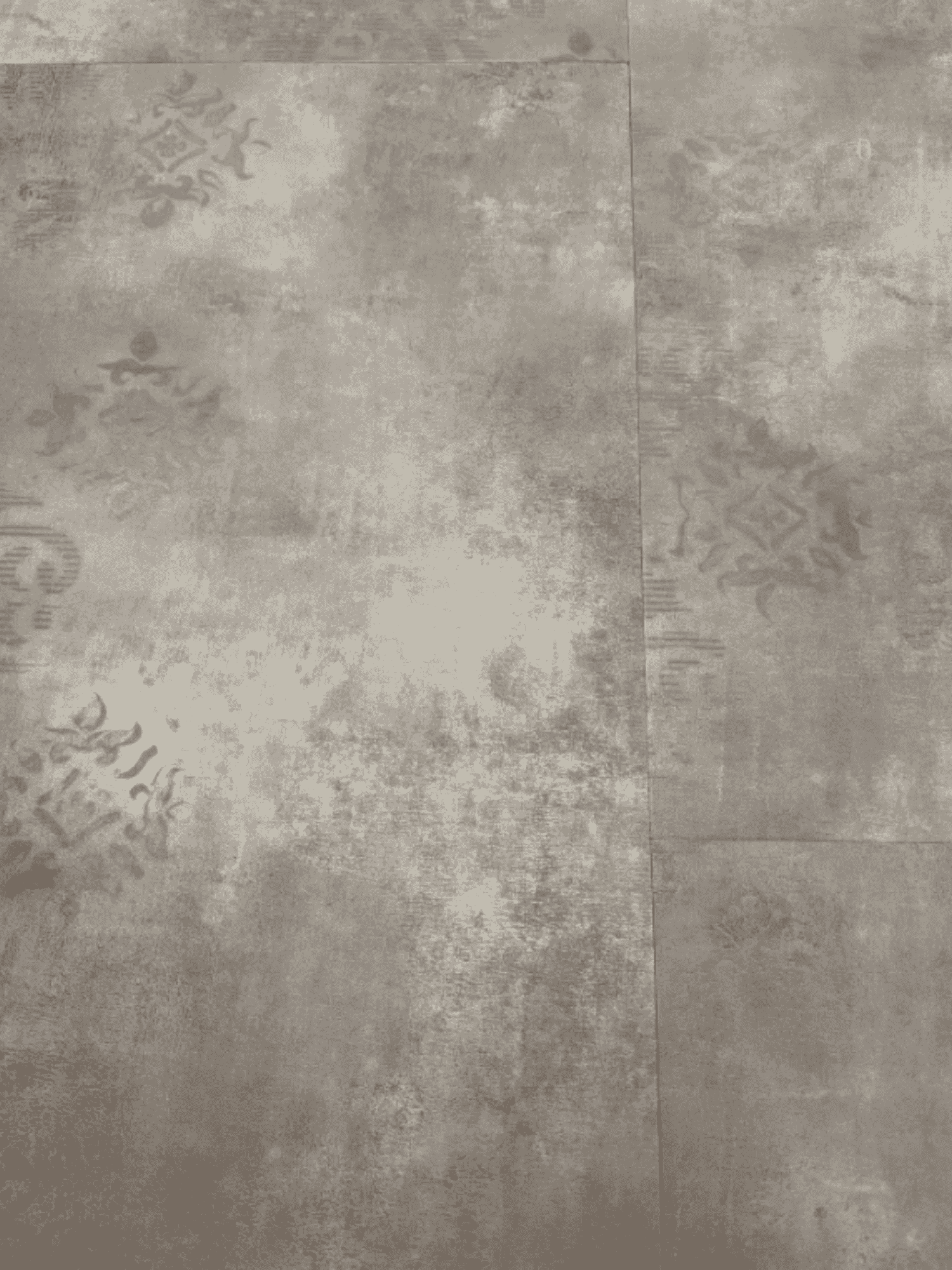 Stenciled Concrete Linen