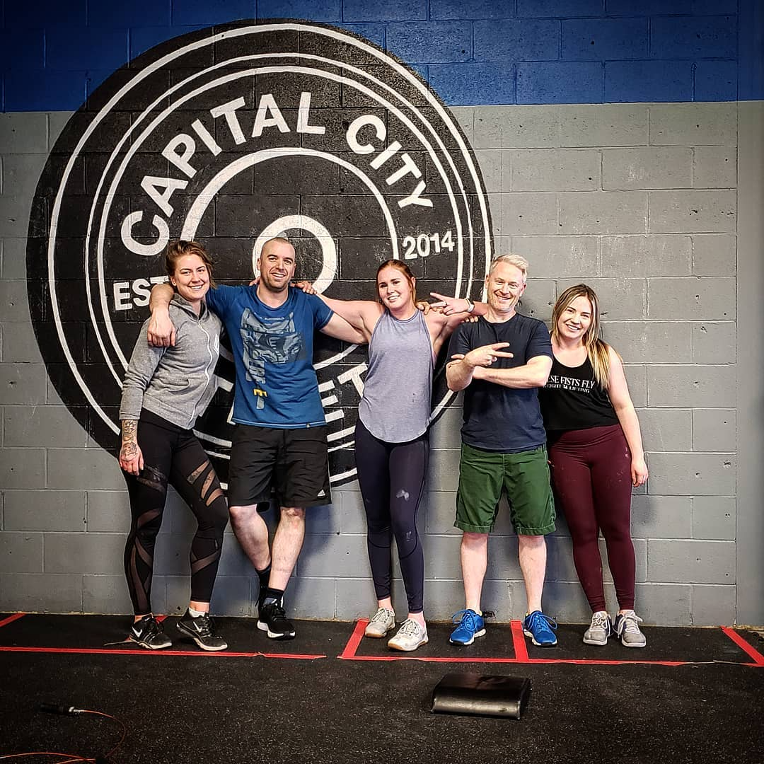 Group photo at Capital City Athletics Edmonton