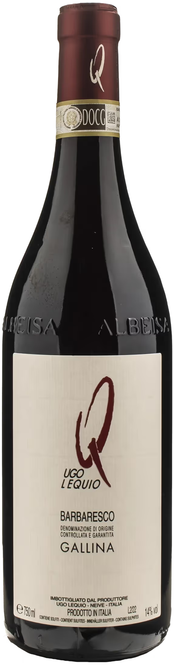 2019 Ugo Lequio Barbaresco 'Gallina' DOCG