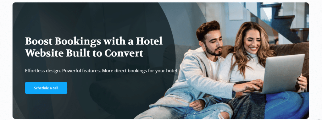 A couple looking at a computer