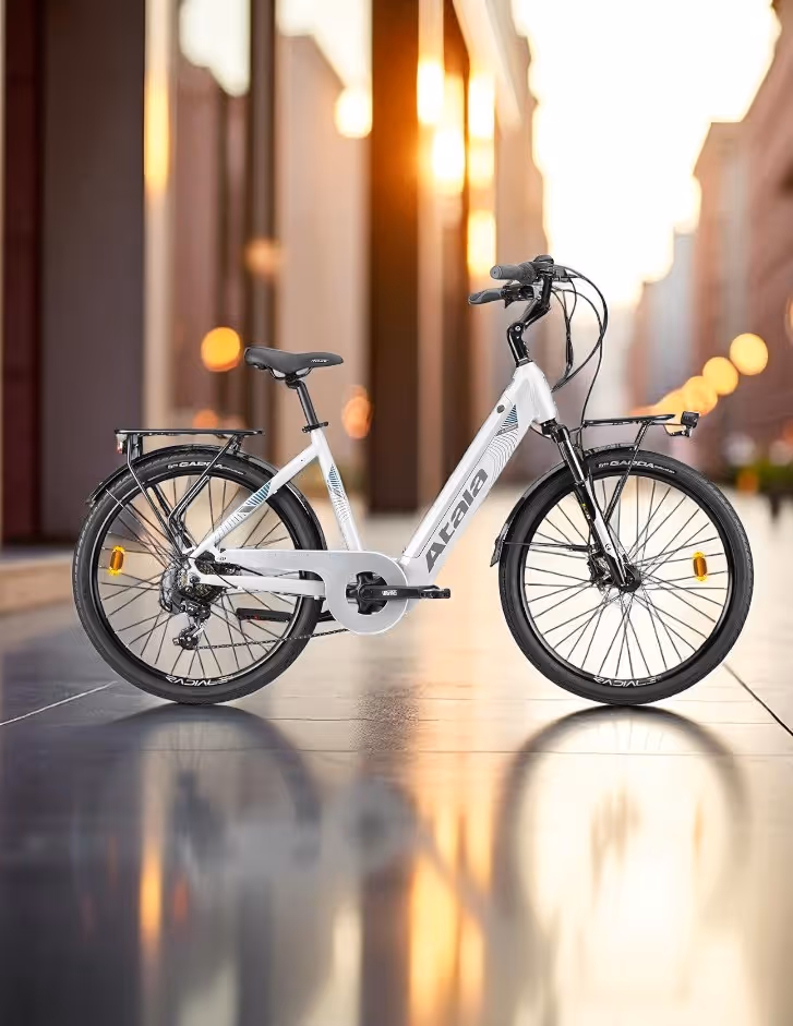 E-Cult Atala e-bike in ambiente urbano