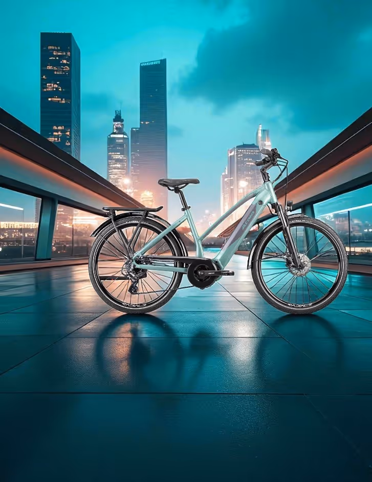 E-bike Atala in paesaggio montano