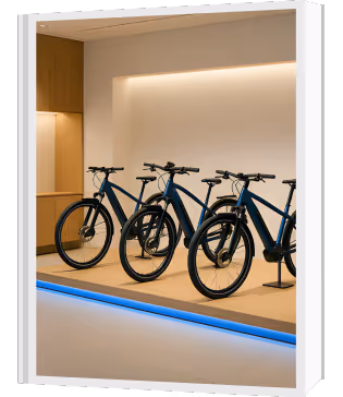  A circular progress indicator with an 84% statistic, highlighting the analytical and reporting features of Nimbus Library.
