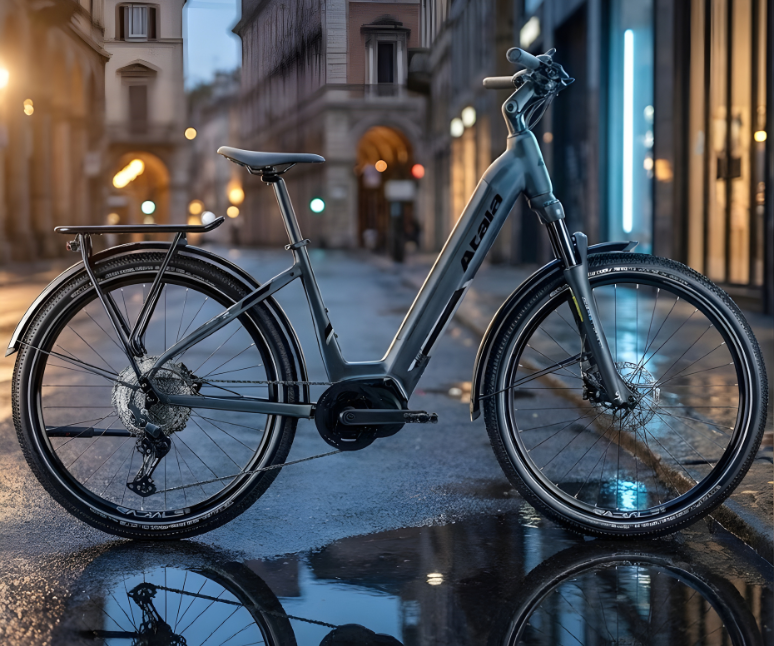 Close-up portrait of a woman with clouds reflecting in her sunglasses, representing the idea of keeping your head in the sky and above water.