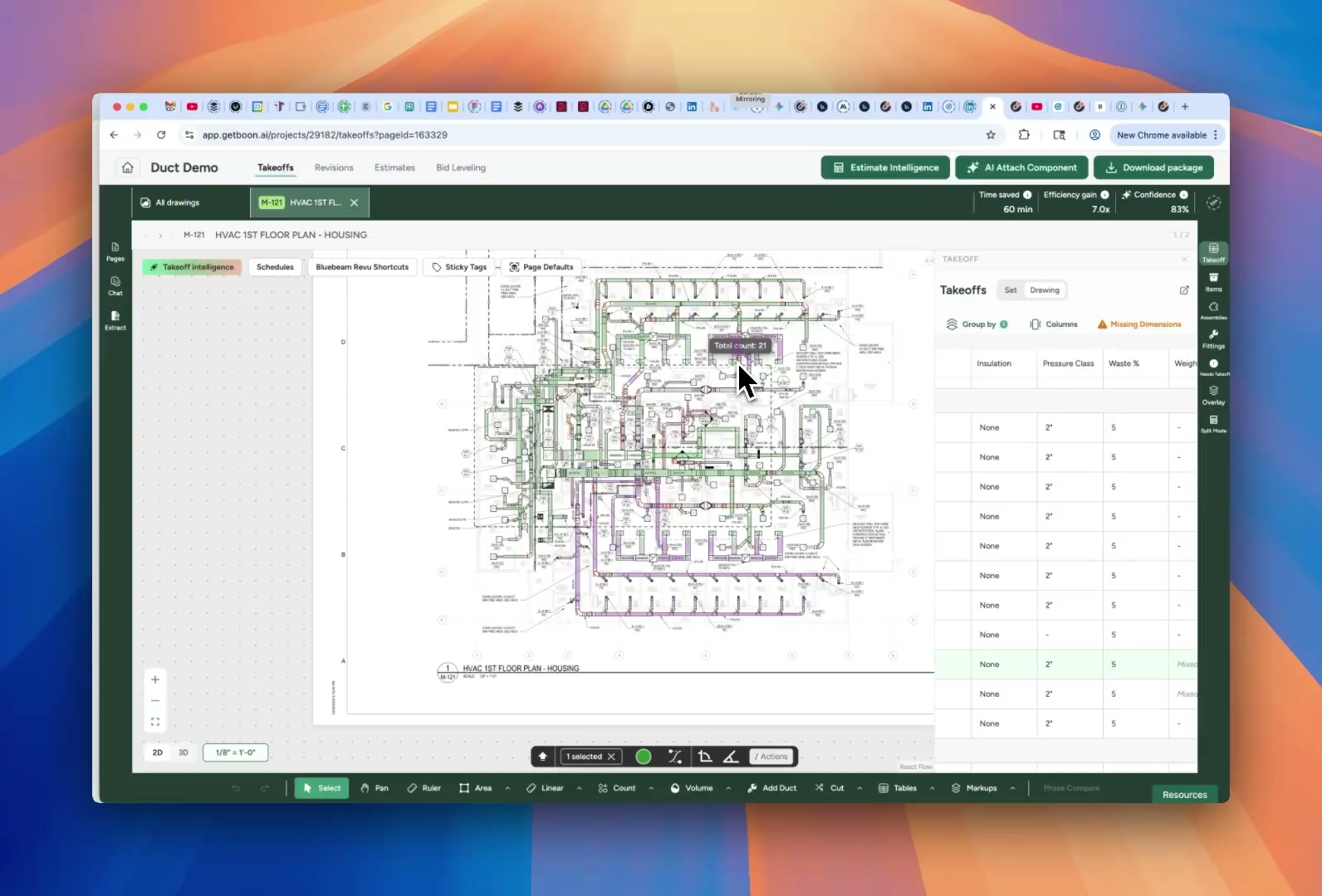 Watch: Boon AI detecting and classifying mechanical ductwork in real-time — click to play