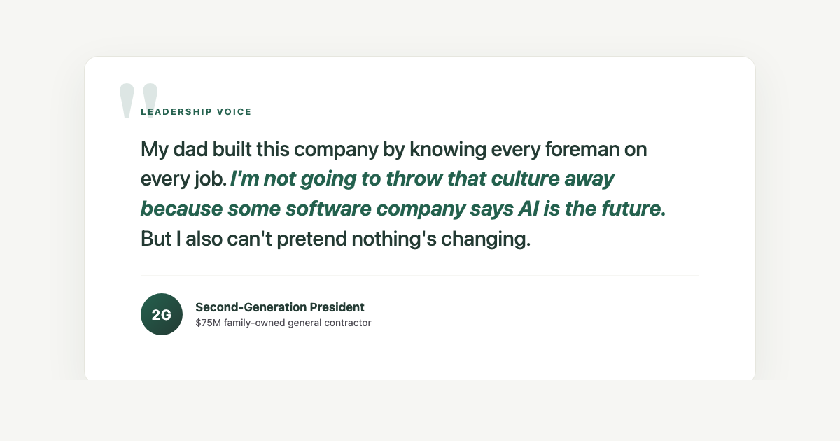 Second-generation family-firm president on balancing tradition with technology