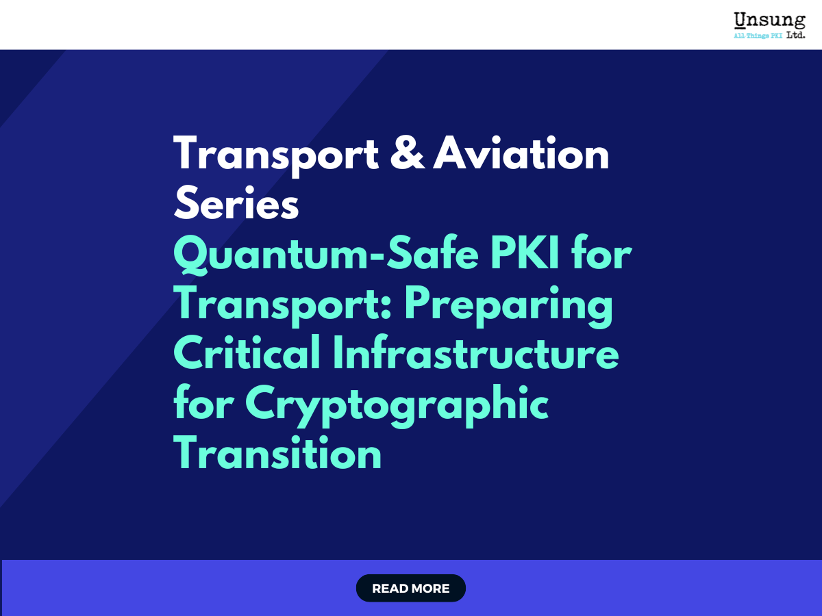 Quantum-Safe PKI for Transport: Preparing Critical Infrastructure for Cryptographic Transition