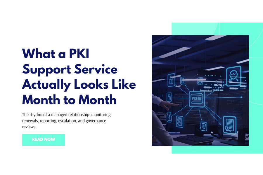 What a PKI Support Service Actually Looks Like Month to Month