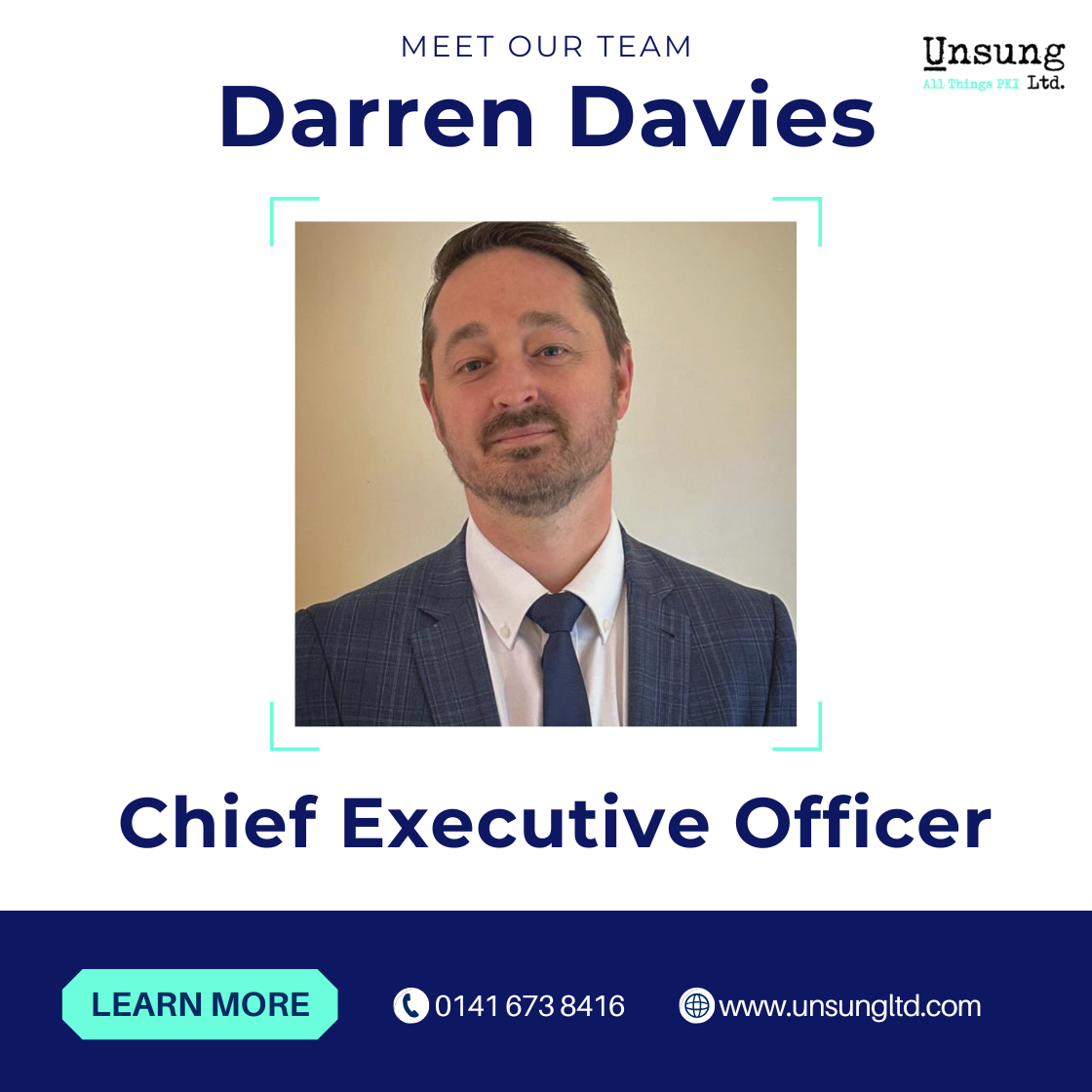 Darren Davies - CEO, Unsung Limited