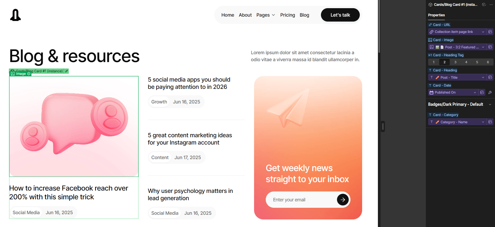 Digigrowth Webflow Template And Ui Kit CMS Content | BRIX Template  
