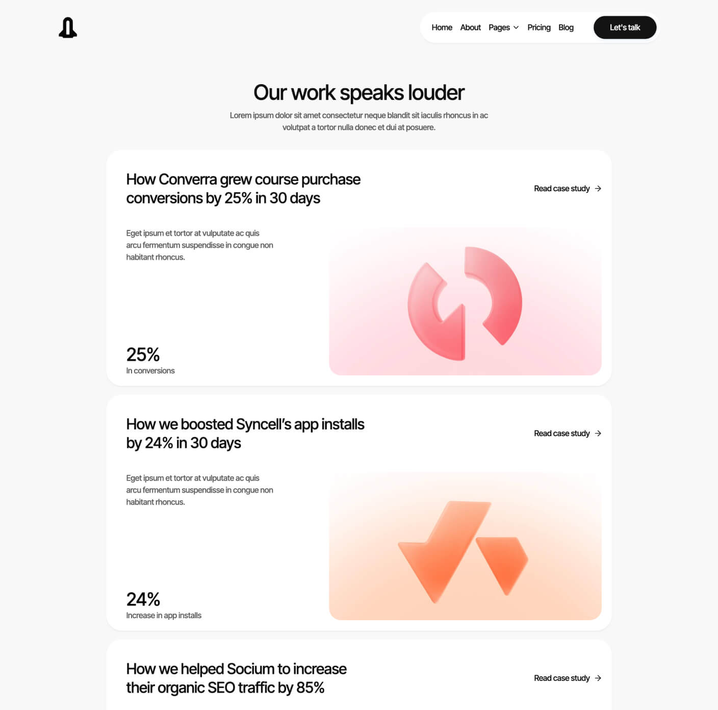 Digigrowth - Case Studies Page - Marketing Agency Webflow Template