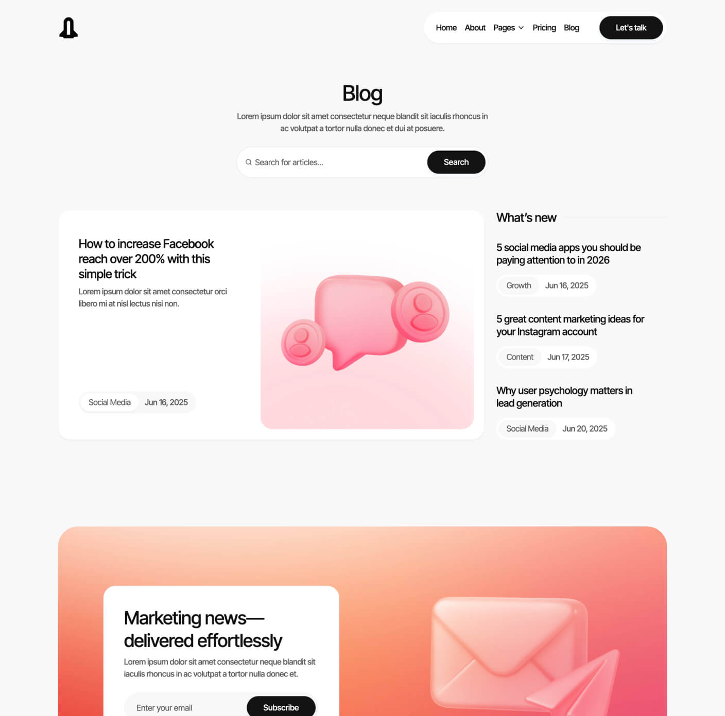 Digigrowth - Blog V3 Page - Marketing Agency Webflow Template