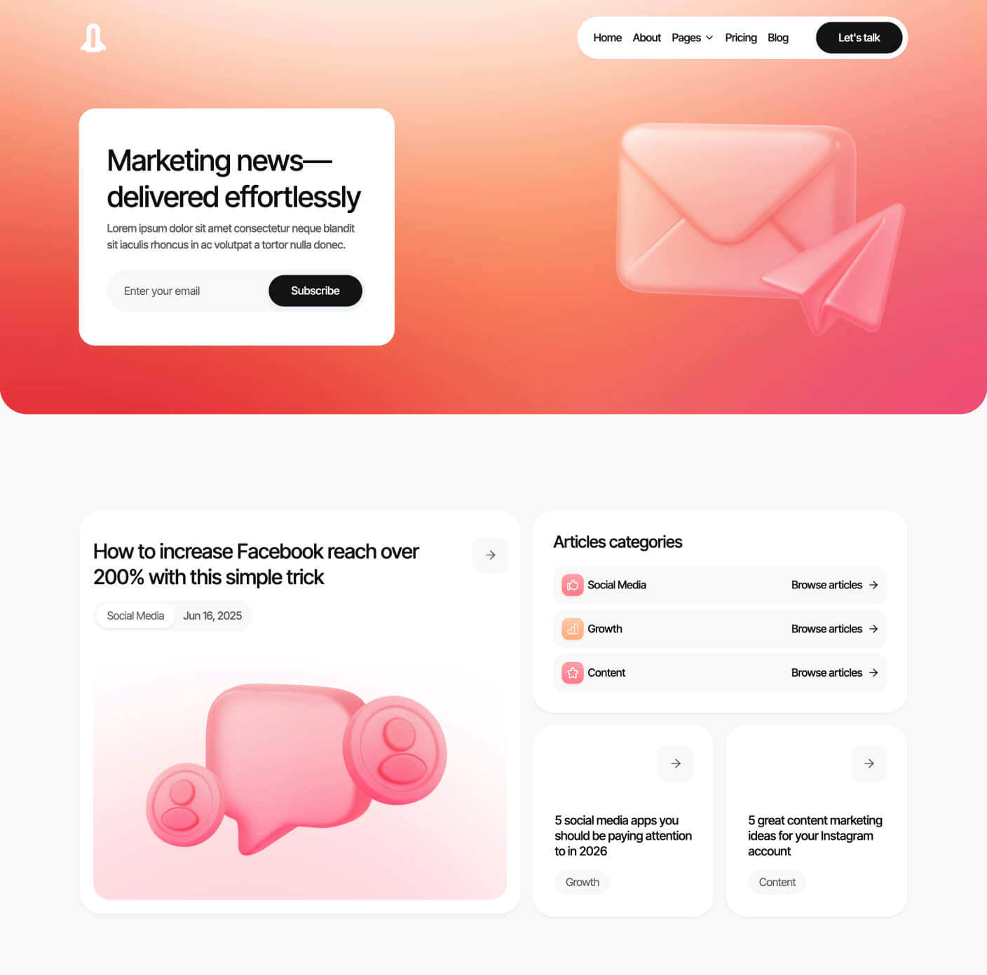 Digigrowth - Blog V2 Page - Marketing Agency Webflow Template
