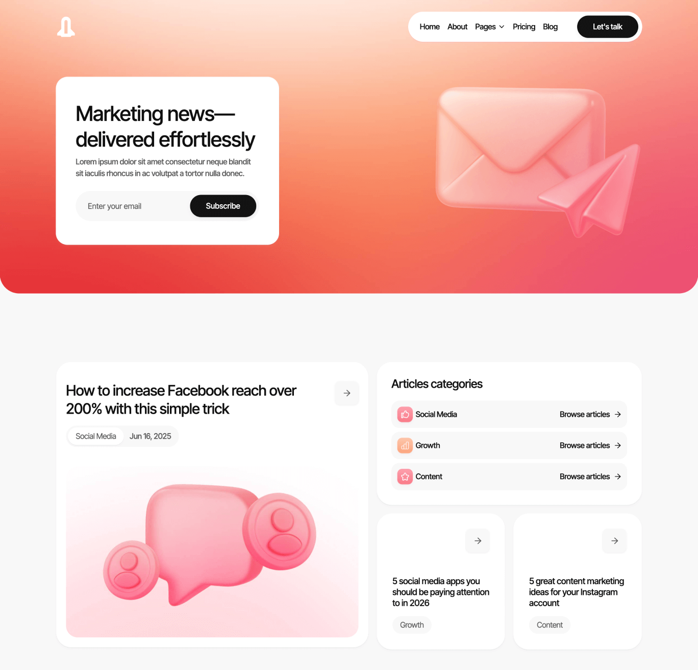 Digigrowth - Blog V2 Page - Marketing Agency Webflow Template