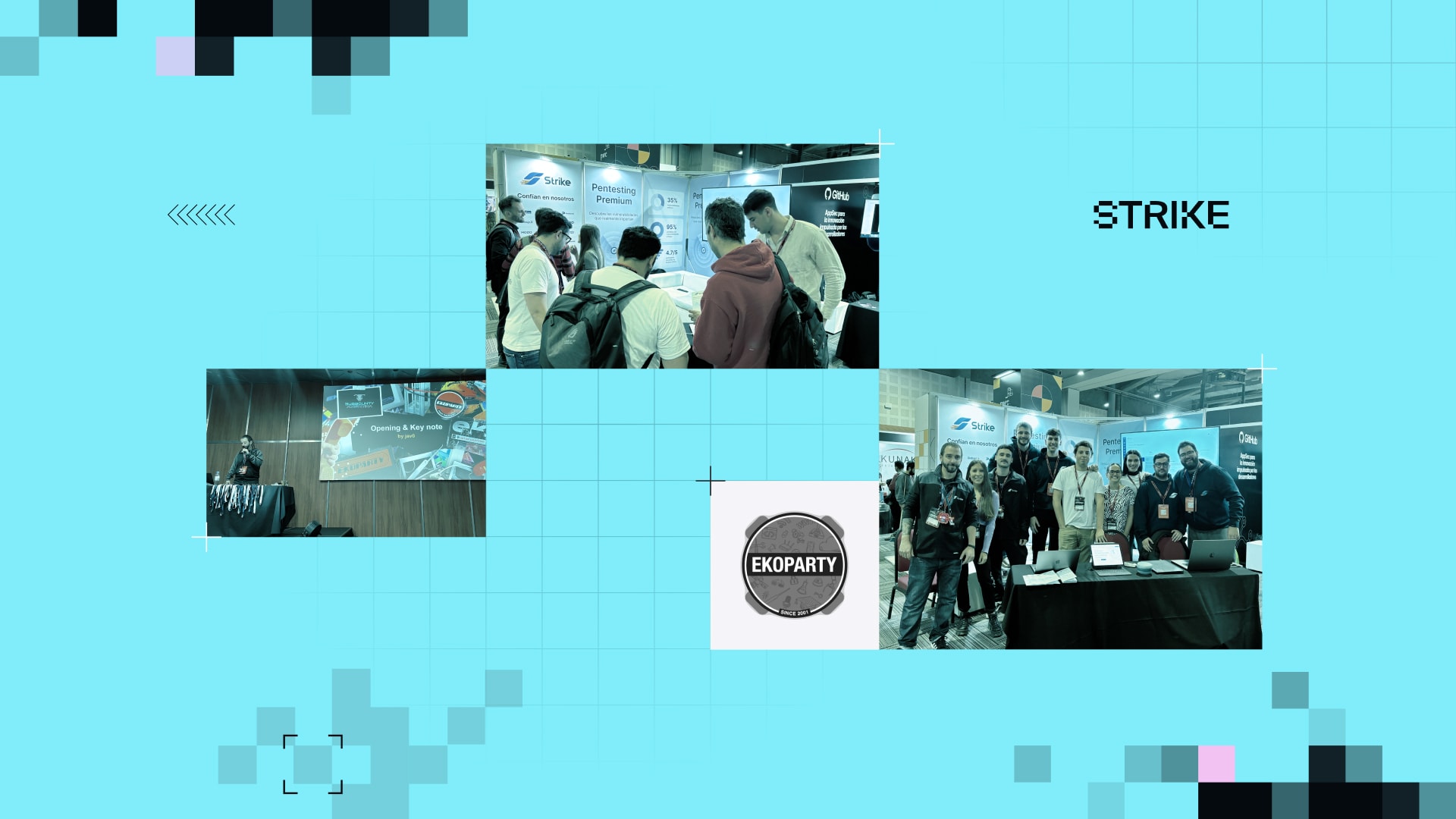 Strike was present at EkoParty 2023