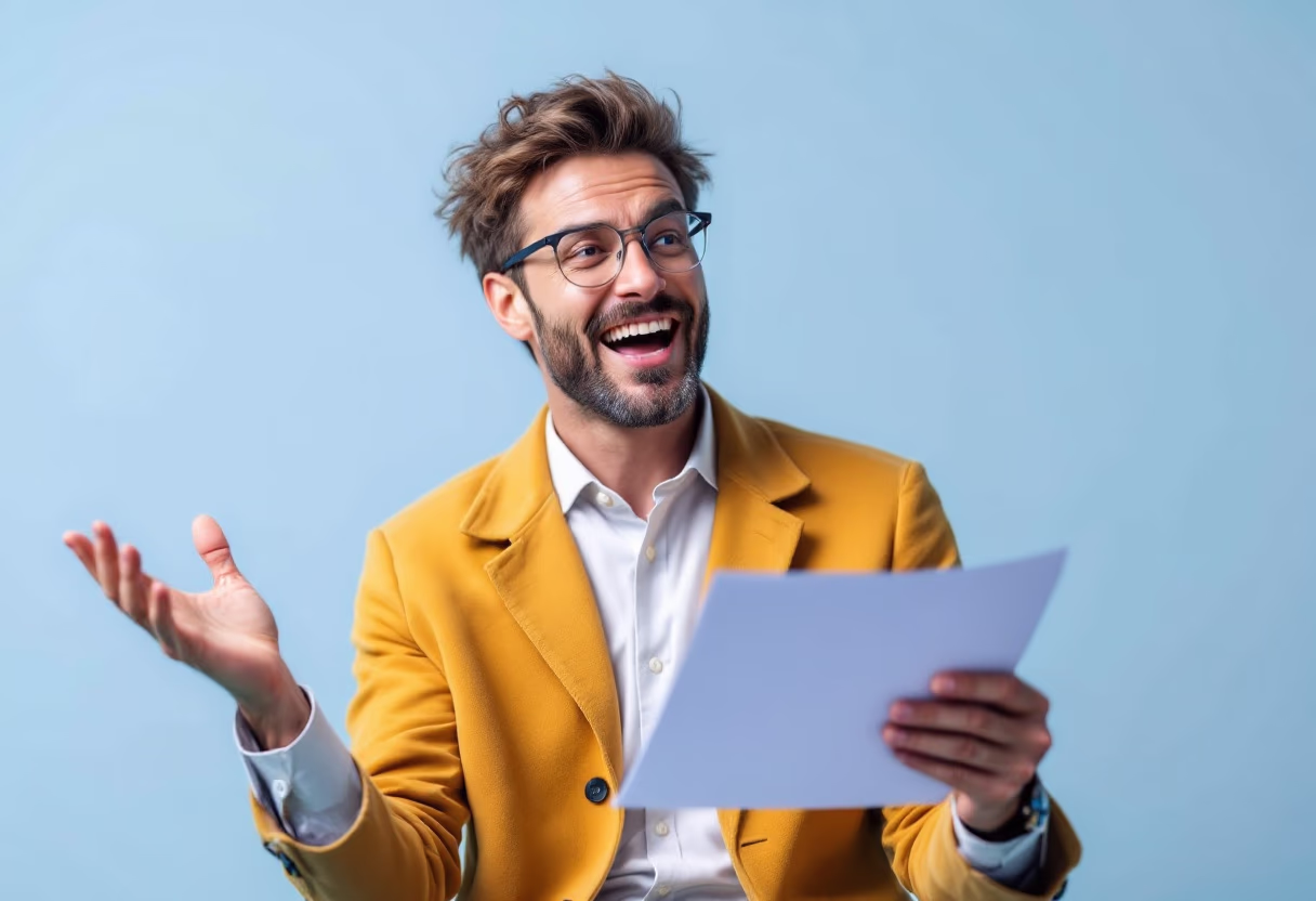image of author speaking at an event