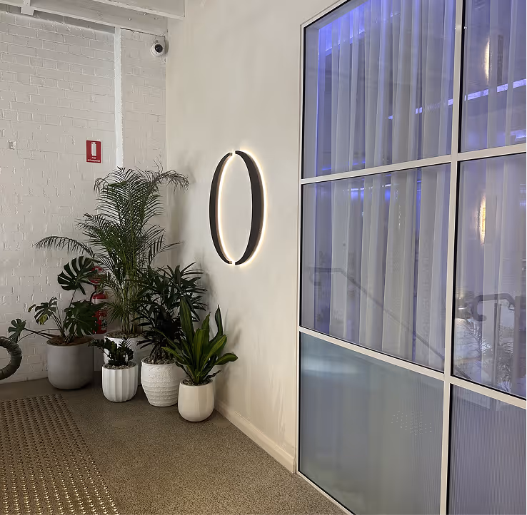 A picture of a gym foyer.