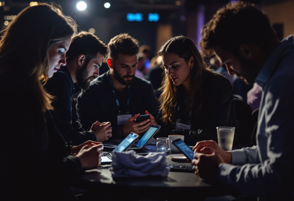 image of tech conference scene