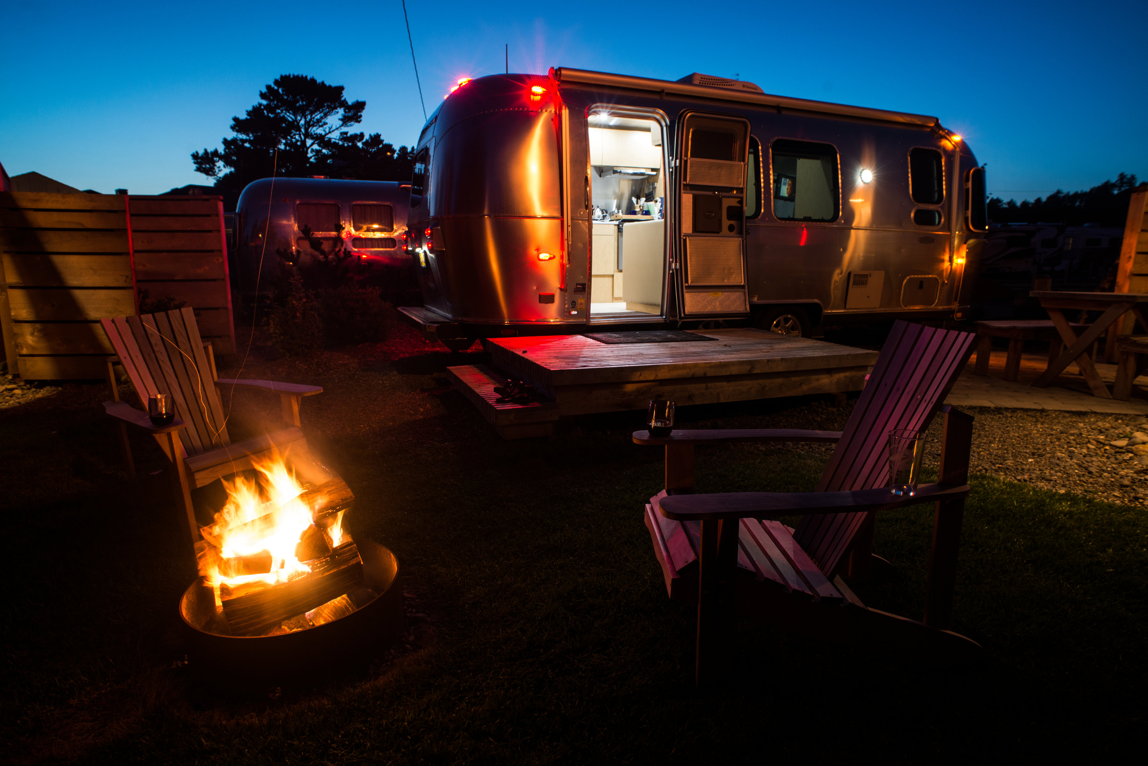 Hart's Camp Airstream stay, Pacific City, Oregon