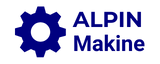Çözüm Atölyesi'nin iş ortağı olan B2B sanayi firması Alpin Makine'nin resmi logosu.