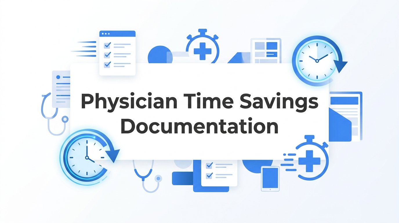 Physician Time Savings Documentation: How Smarter Clinical Notes Give Doctors Their Day Back
