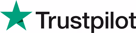 Trustpilot logo with a green star icon to the left of the word 'Trustpilot' in black text.