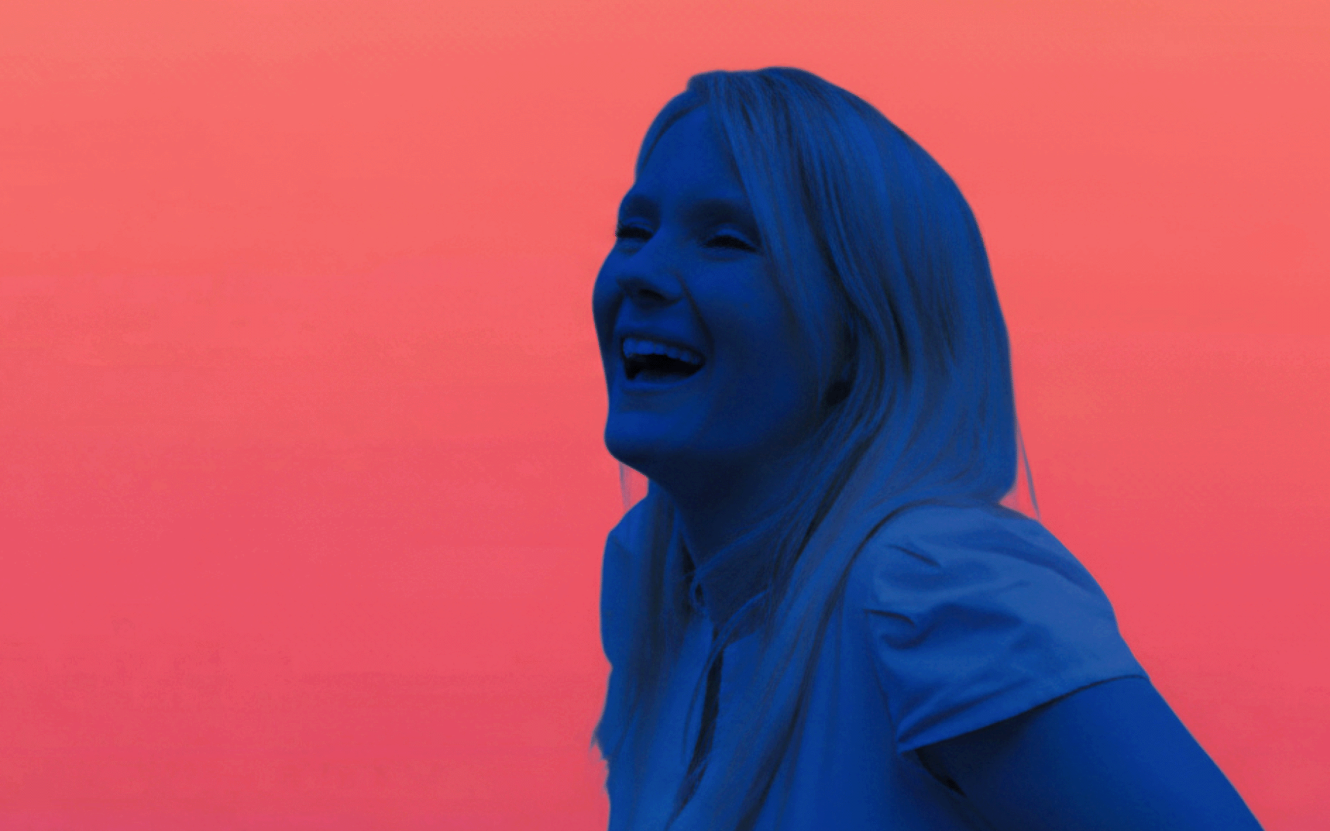 A beautiful woman in a transparent shawl.