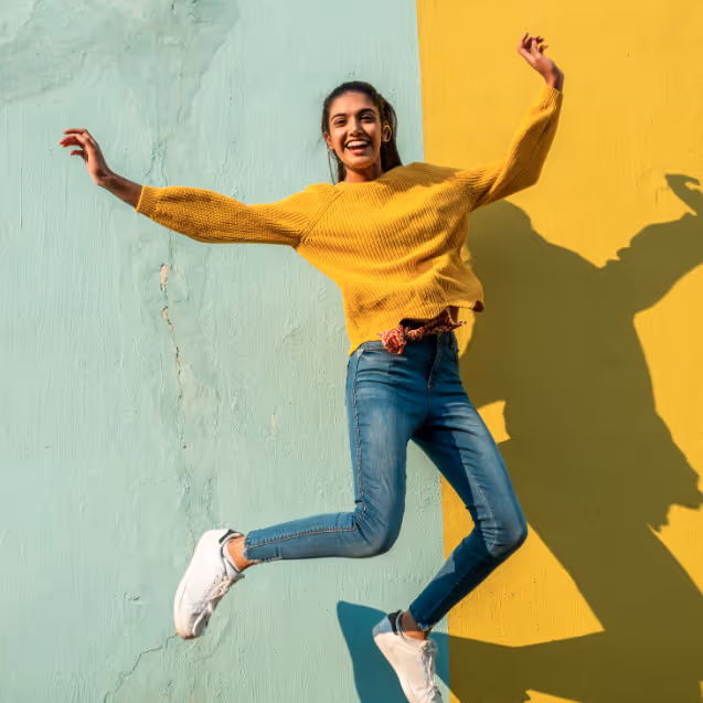 jumping for joy at reduced cost per click of meta ads