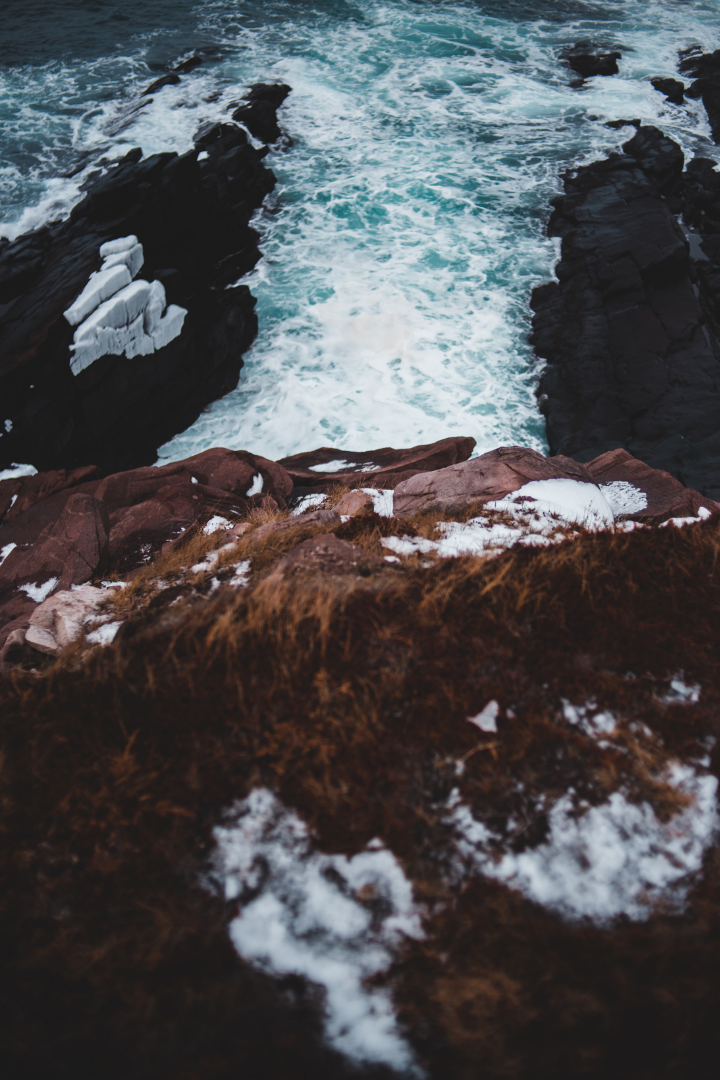 A cliffside sea churned up by launching a new idea without risk