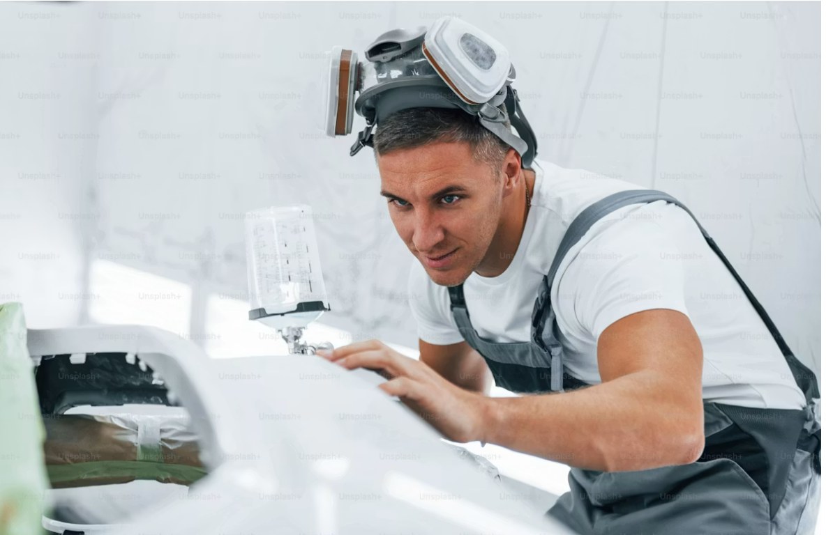 Technician performing maintenance