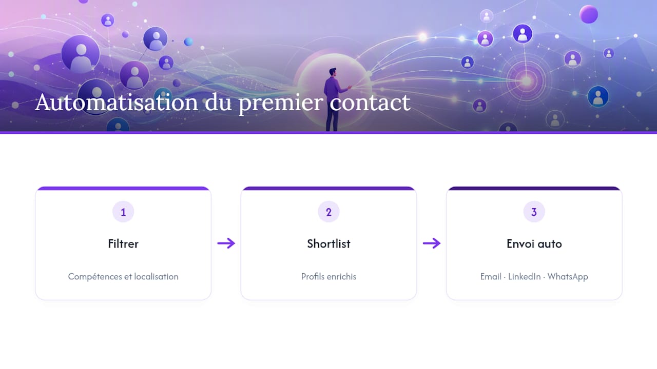 Automated sourcing and outreach process