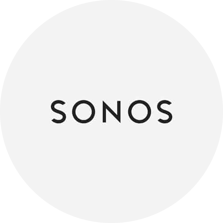 Brand icon featuring minimalist geometric shape in company colors