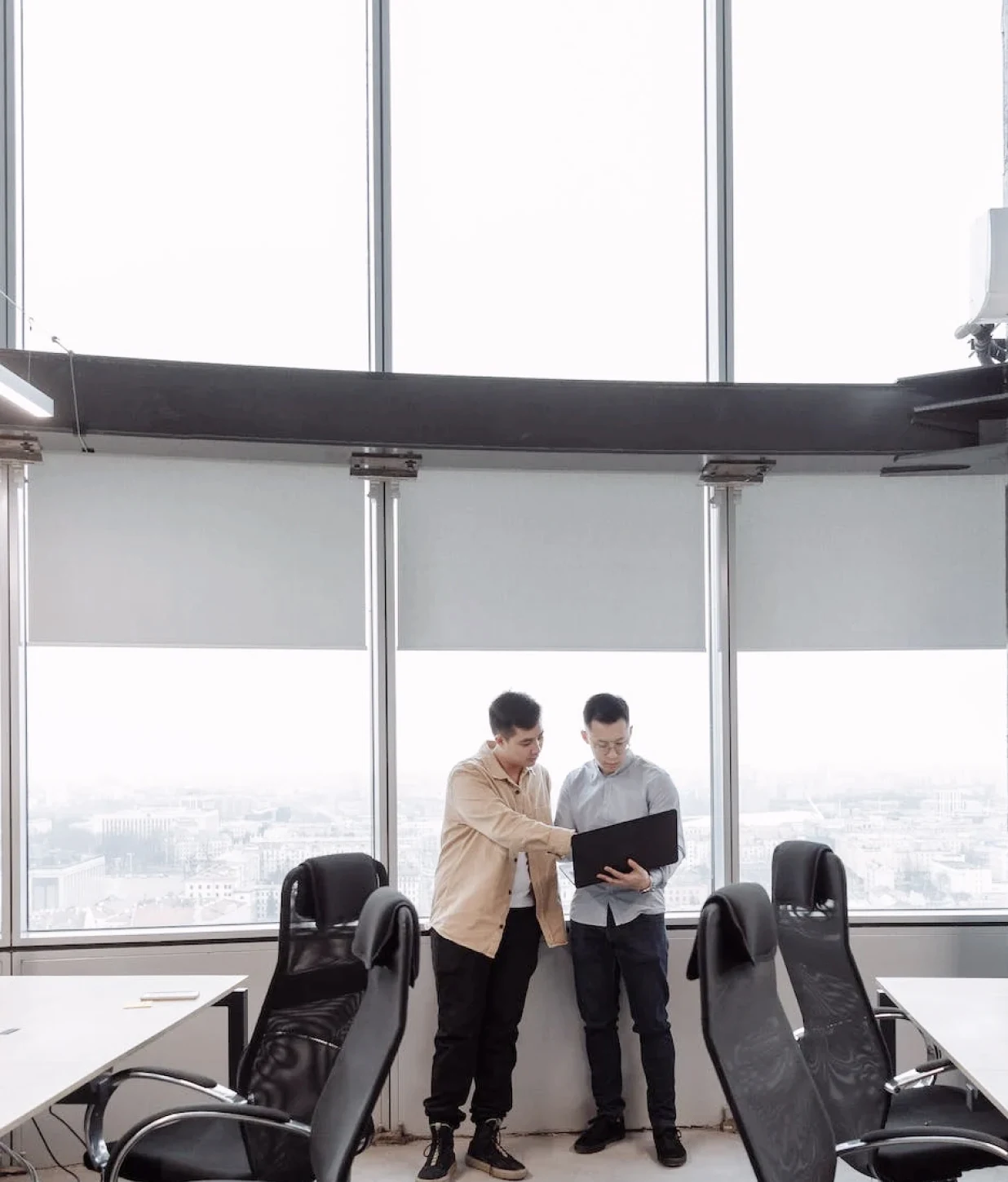 Corporate office background used for branding and presentation design