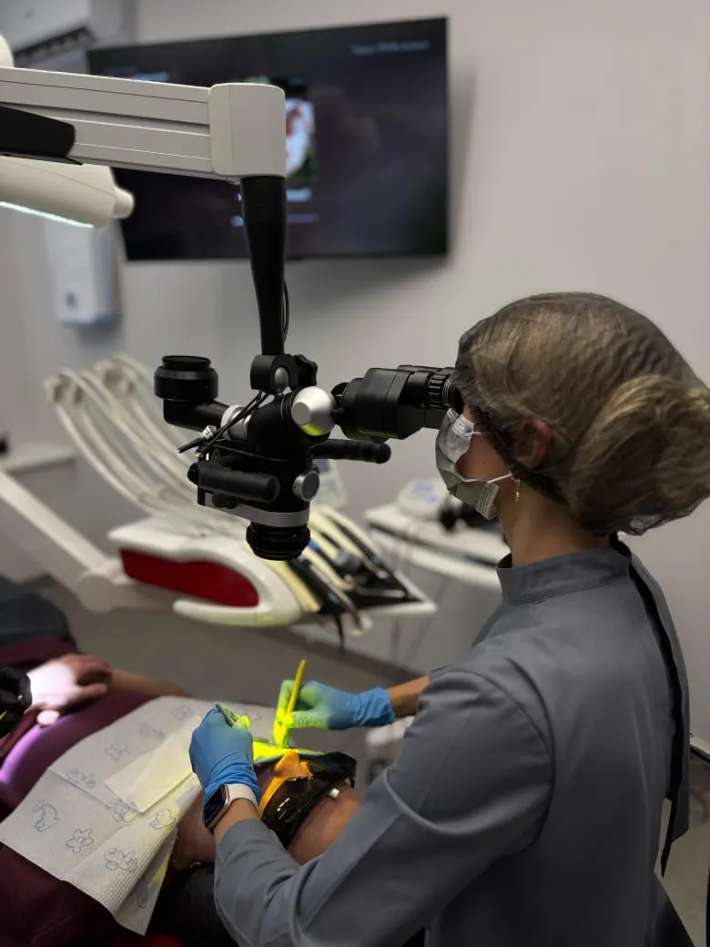 image of dental professional working