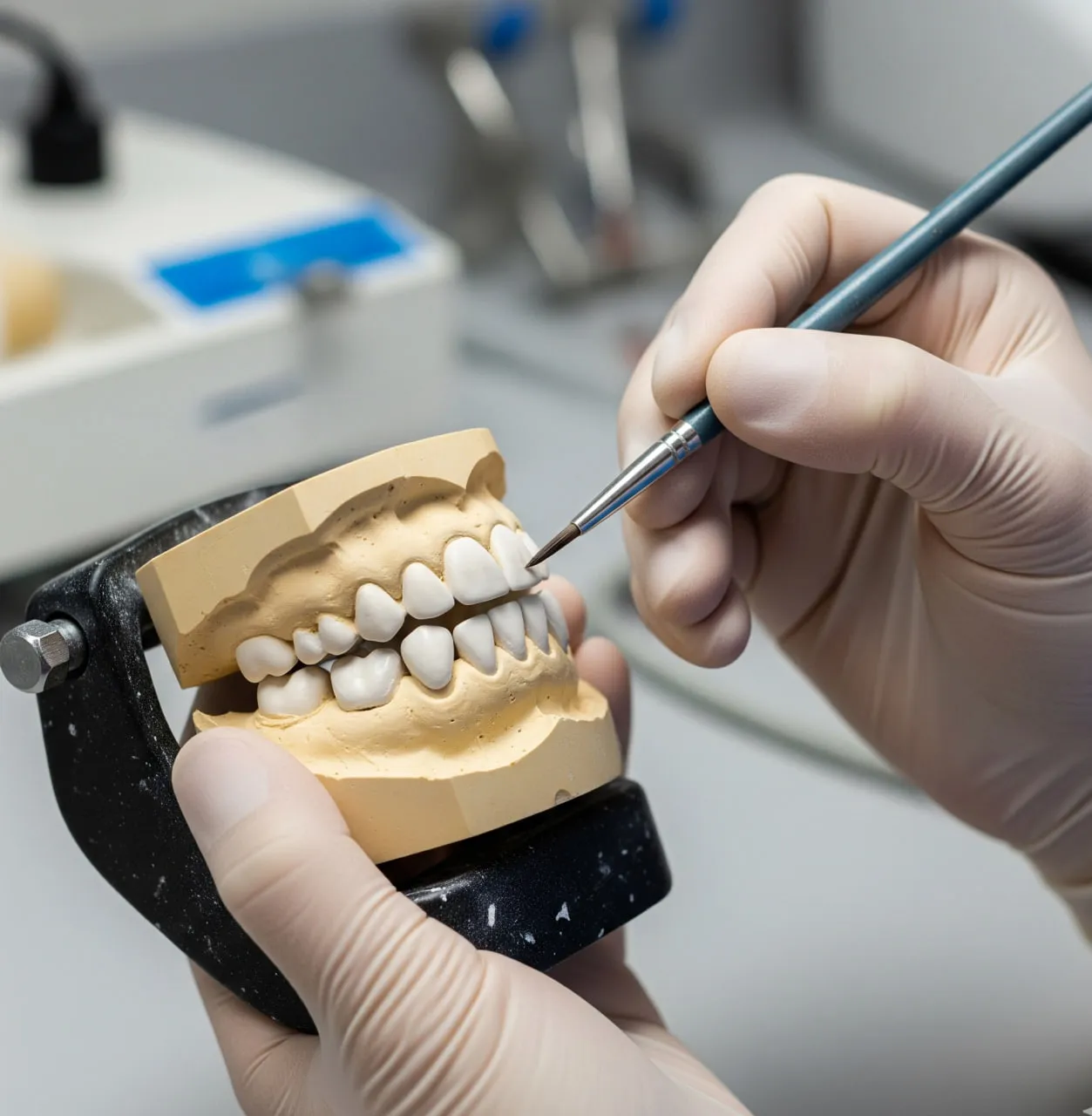 image of sterile dental tools on an organized tray