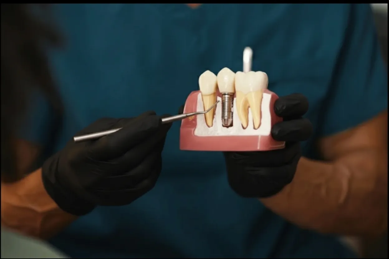 image of sterile dental tools on an organized tray
