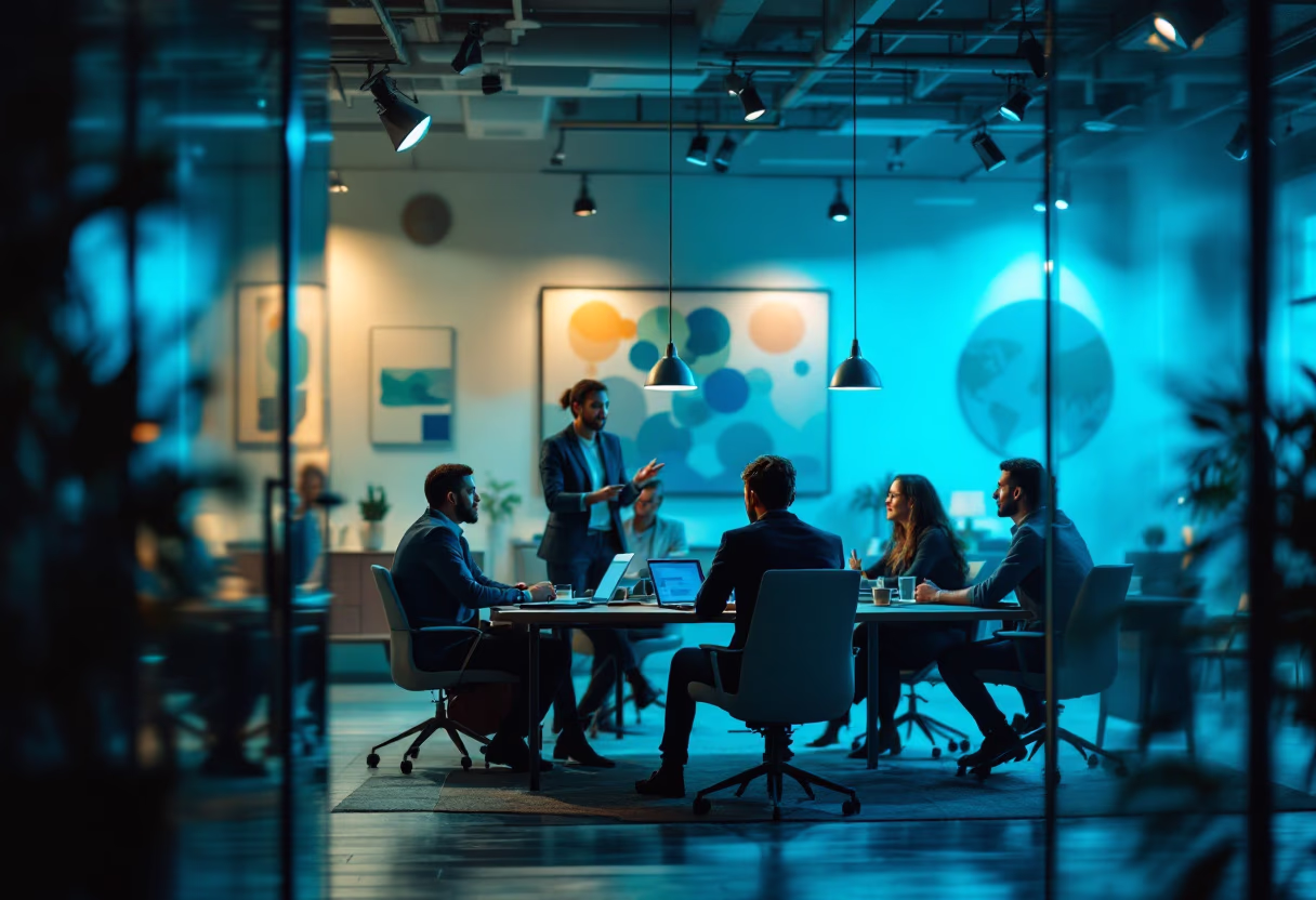 image of a brainstorming session (for a consulting firm)